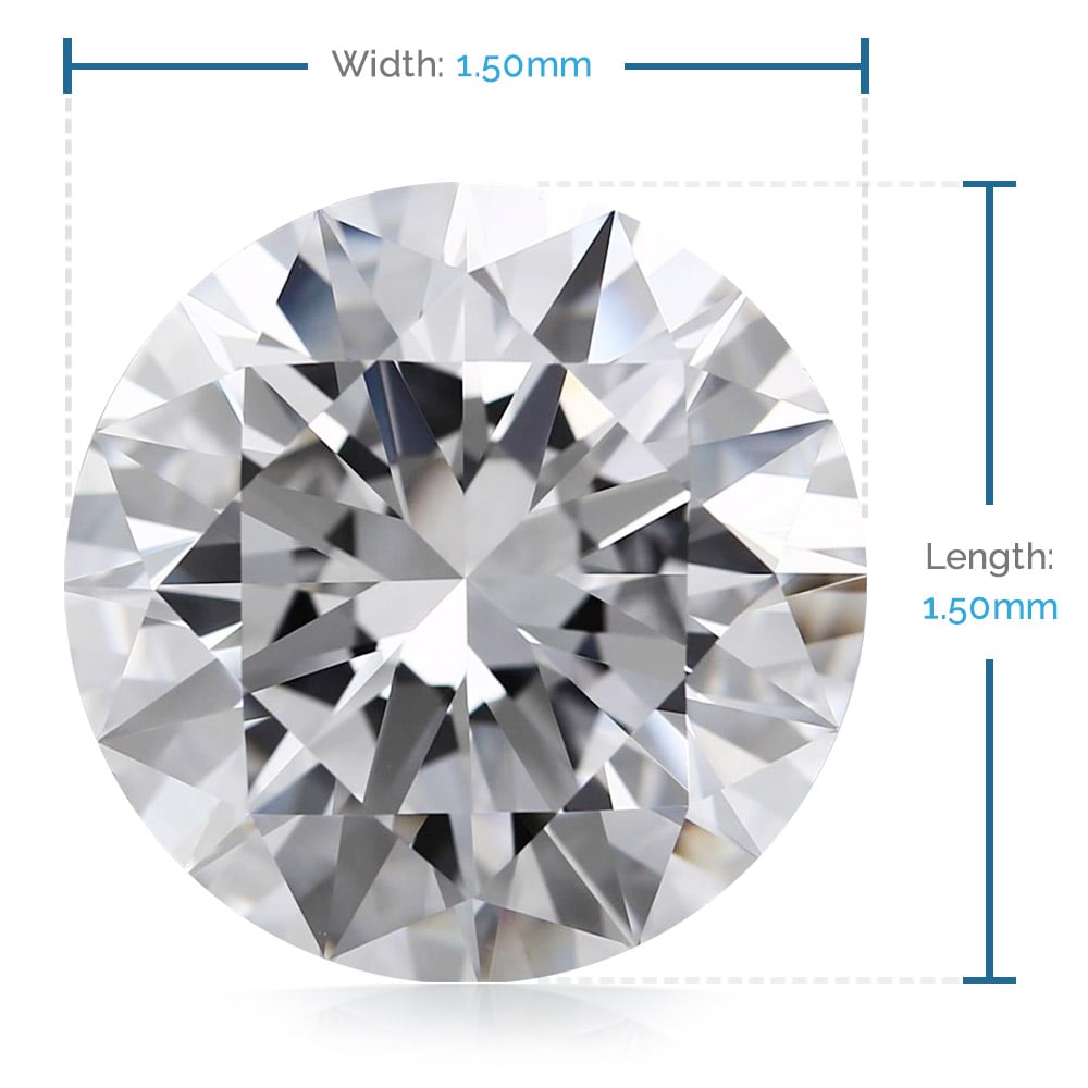 1.5 MM Round Diamond, Luxury Melee Diamonds | 02