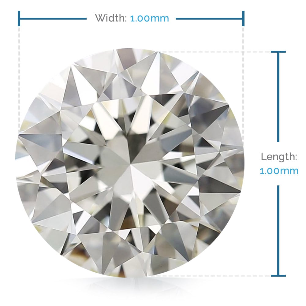1 MM Round Diamond, Value Melee Diamonds | 02