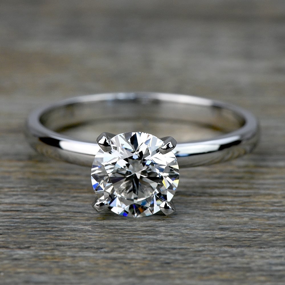 1.20 Carat Lab Created Round Diamond Solitaire Engagement Ring
