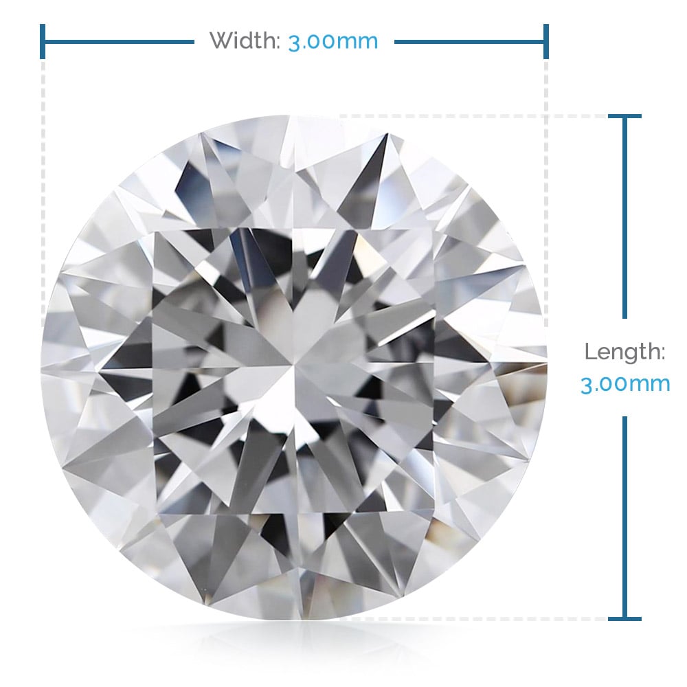 3 MM Round Diamond, Luxury Melee Diamonds | 02