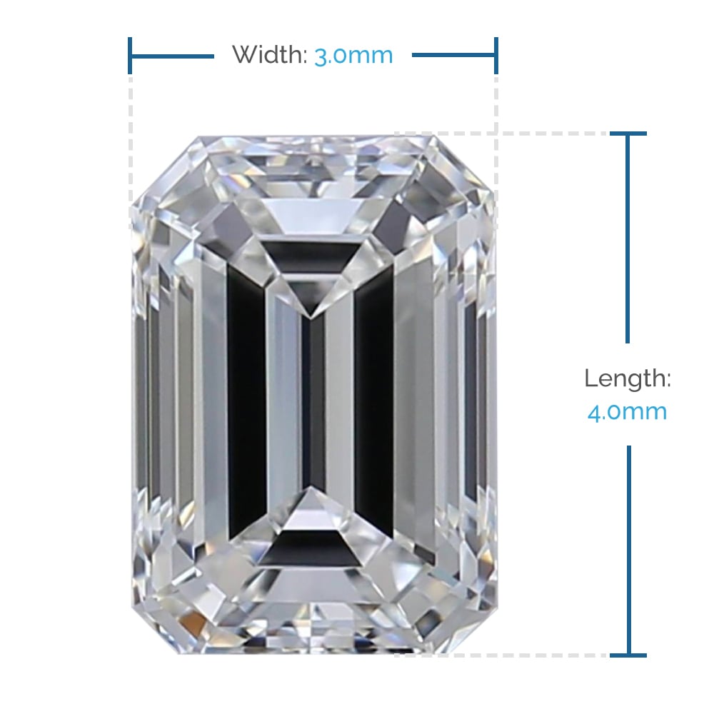 4x3 MM Emerald Loose Diamond, Value Melee Diamonds | 02