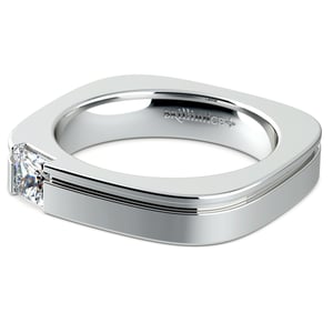 Square Diamond Engagement Ring For Men (1/2 Ctw) - Achilles