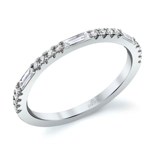 White Gold Baguette Wedding Band by Parade