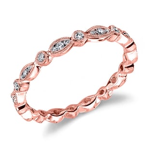 Rose Gold Diamond Eternity Ring By Parade