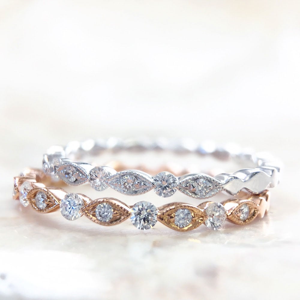 Rose Gold Diamond Eternity Ring By Parade | 02