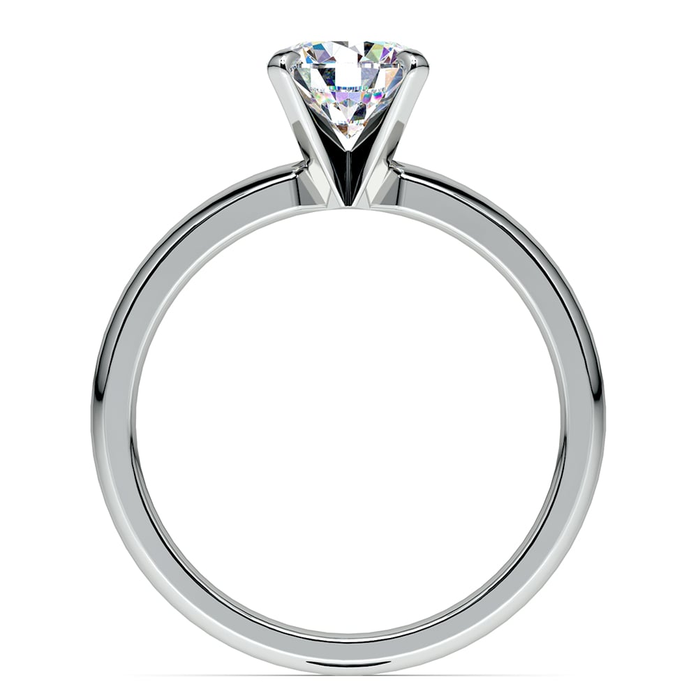 Classic Solitaire Engagement Ring in White Gold | 02