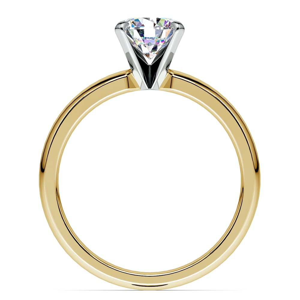 Classic Solitaire Engagement Ring in Yellow Gold | 02