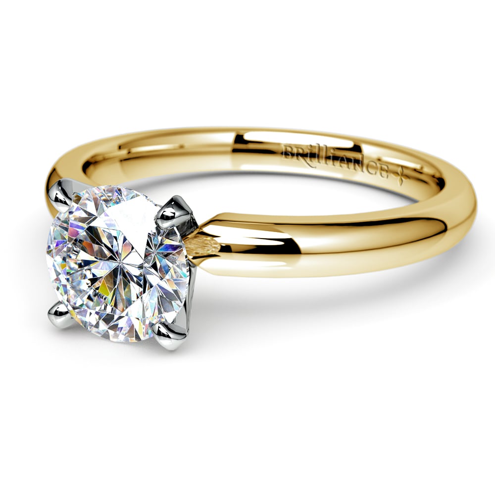 Classic Solitaire Engagement Ring in Yellow Gold | Thumbnail 04