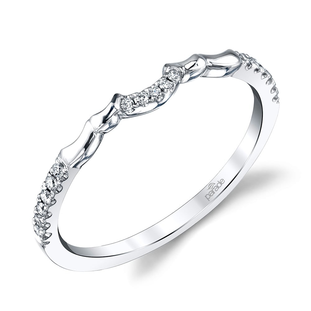 Matching Classic Diamond Wedding Ring Band In White Gold | 01