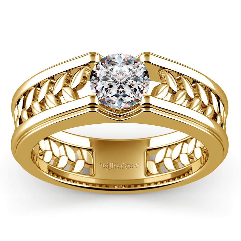 Narcissus Solitaire Mangagement™ Ring in Yellow Gold (1 ctw) | 02