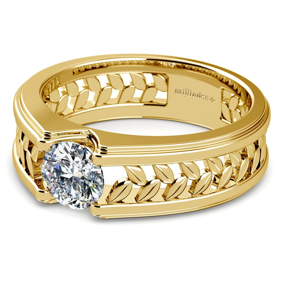 Narcissus Solitaire Mangagement™ Ring in Yellow Gold (1 ctw) | 01