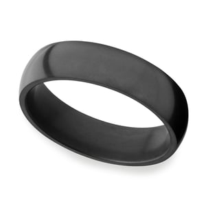 Nyx - Polished Elysium Ring With Domed Design (6mm Wide)