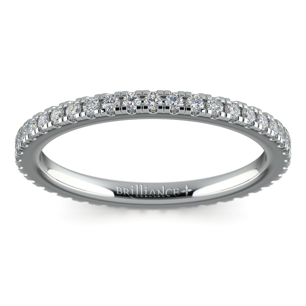 Petite Pave White Gold Eternity Ring (1/2 Ctw) | 02