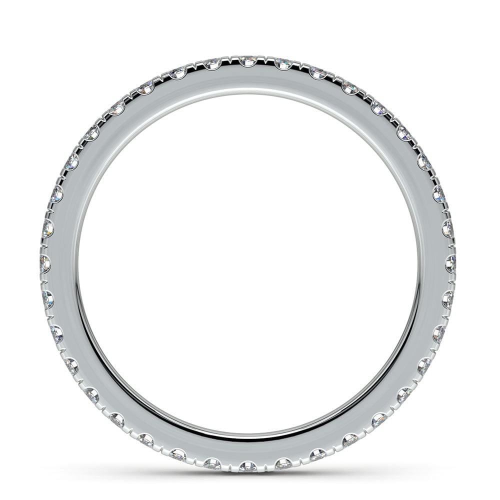 5/8 Ctw Petite Pave Eternity Ring In White Gold | 03