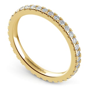 5/8 Ctw Petite Pave Eternity Ring In Gold
