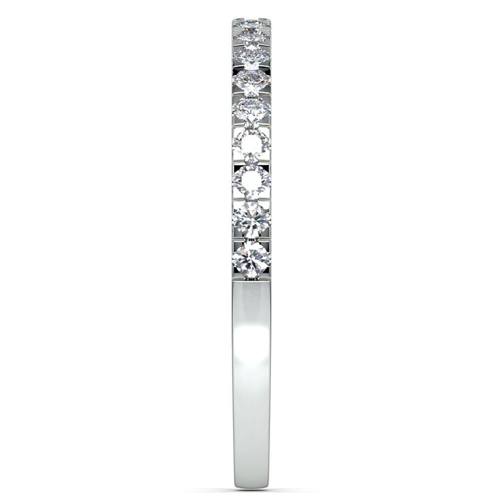 Petite Pave Diamond Wedding Ring in Platinum (1/4 ctw) | Thumbnail 04