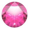 Pink Sapphire Gemstone White Gold Single Stud Earring