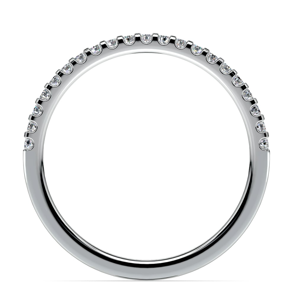 Scallop Diamond Wedding Ring in White Gold (1/4 ctw) | 03