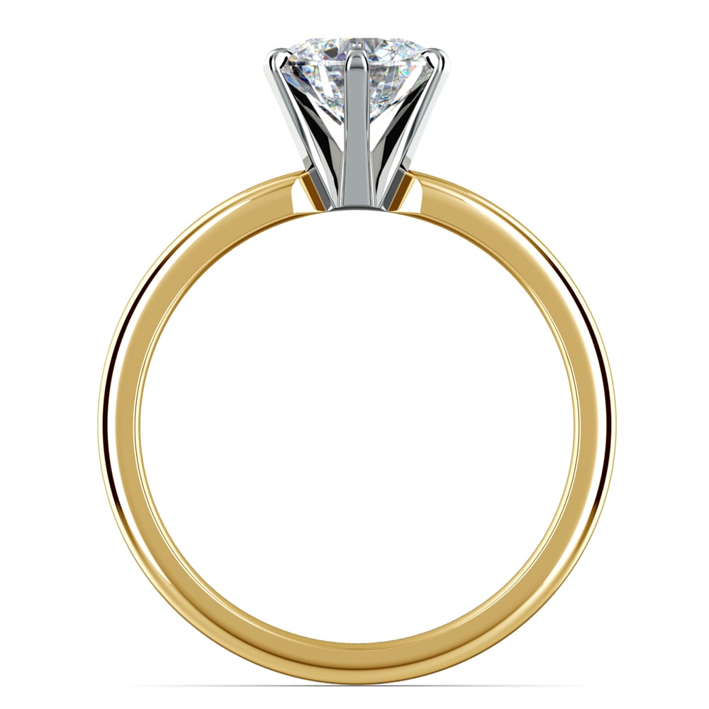 Six-Prong Solitaire Engagement Ring in Yellow Gold | 02