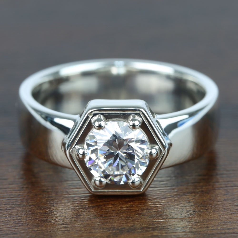 Hexagon Talos Mens Diamond Engagement Ring (3/4 ctw) | 05