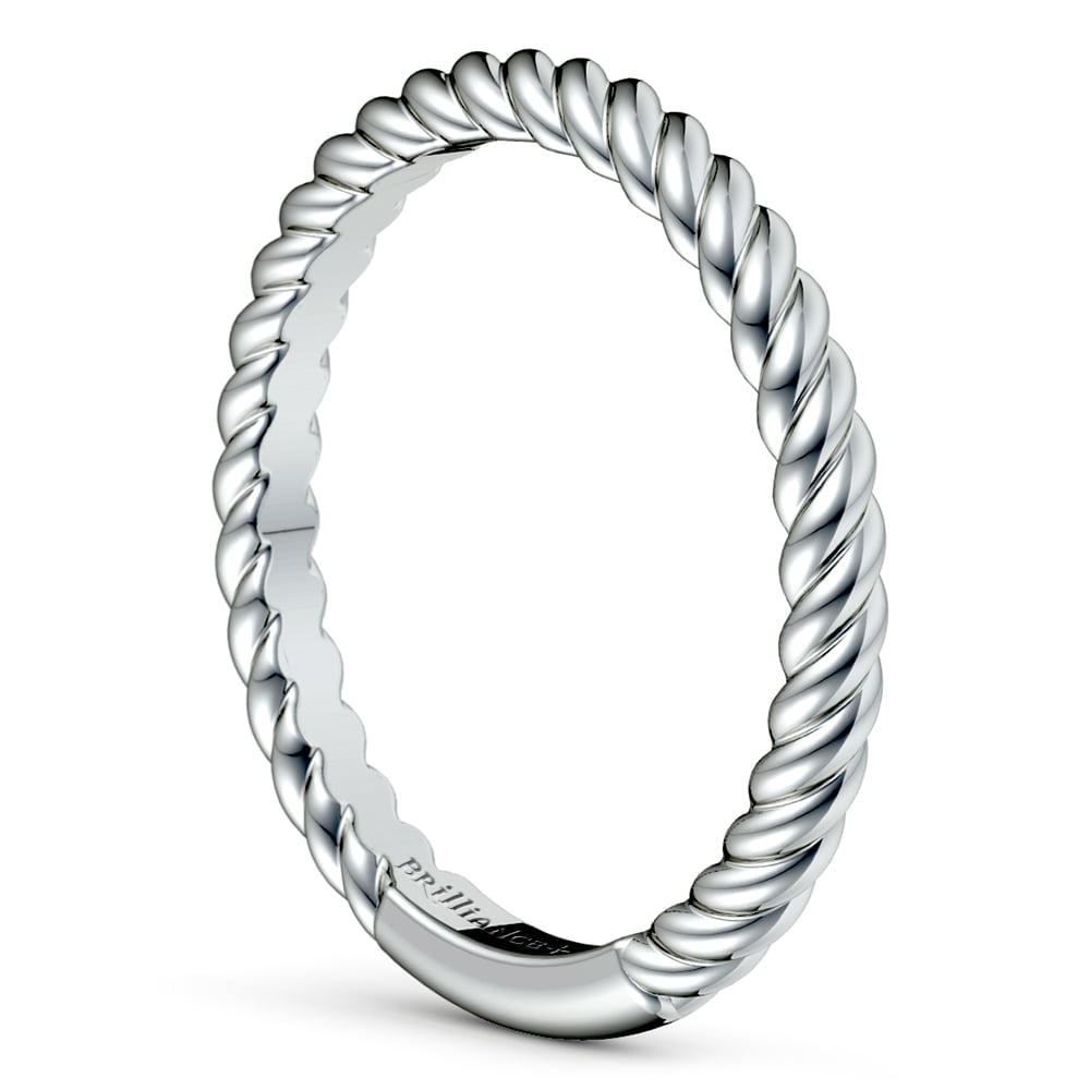 Twisted Rope Wedding Ring in White Gold | Thumbnail 04