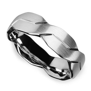 Mobius Strip Mens Ring - Tungsten Wedding Band (6mm)