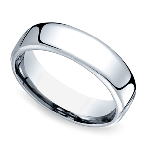 6.5 Mm Cobalt Wedding Ring For Men (Comfort Fit)