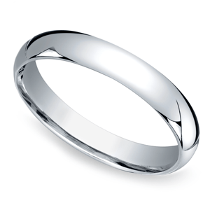 Mens Wedding Ring In Platinum (Mid-Weight 4mm)
