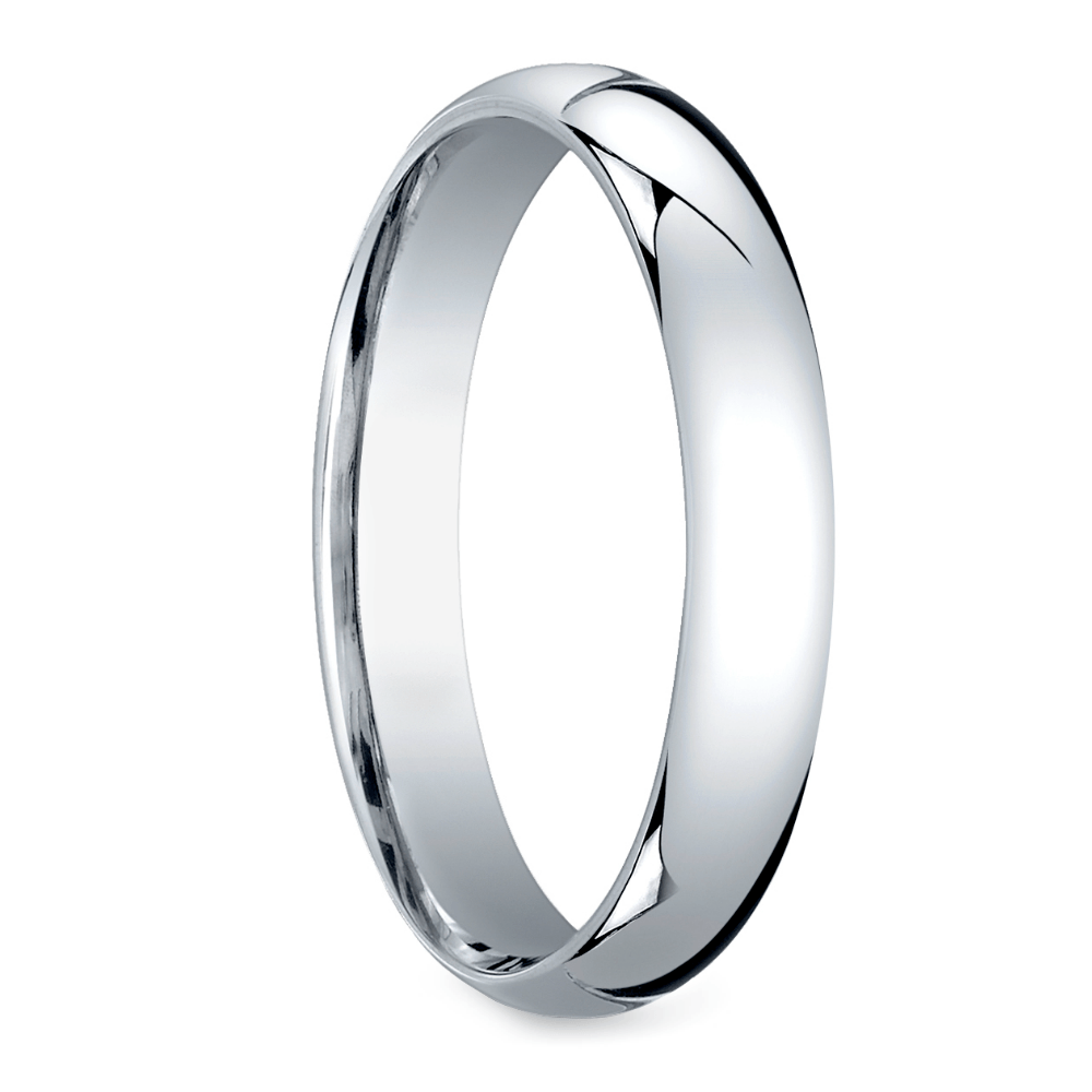 Mid-Weight Men's Wedding Ring in 14K White Gold (4mm) | 02