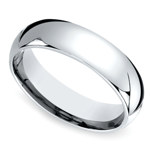 Mid-Weight Men's Wedding Ring in Platinum (6mm)