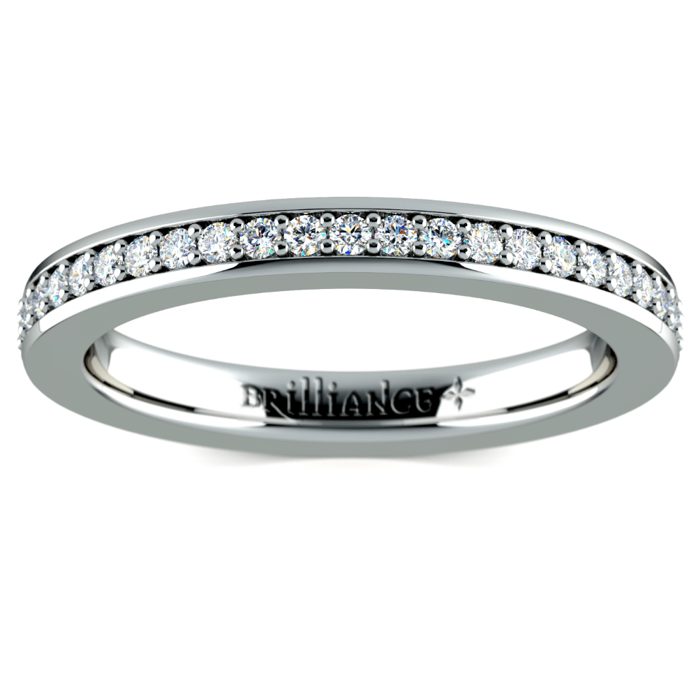 Elegant Eternity Pave Diamond Ring In White Gold (1/2 Ctw) | 02